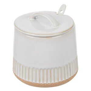 Sugar container and spoon rest